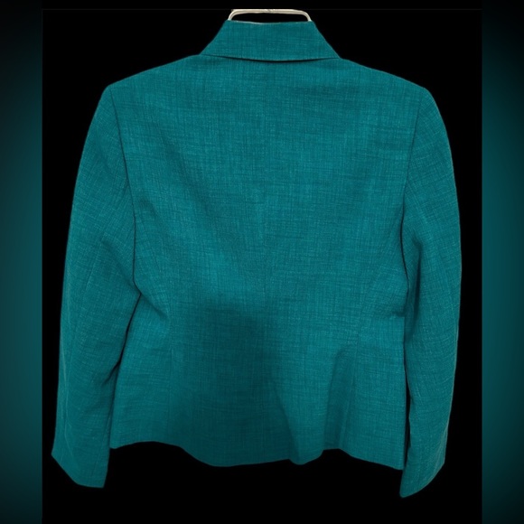 NWT LE SUIT DRESS PROFESSIONAL PANTSUIT BLAZER 2P TEAL/GREEN BLAZER - Picture 5 of 6